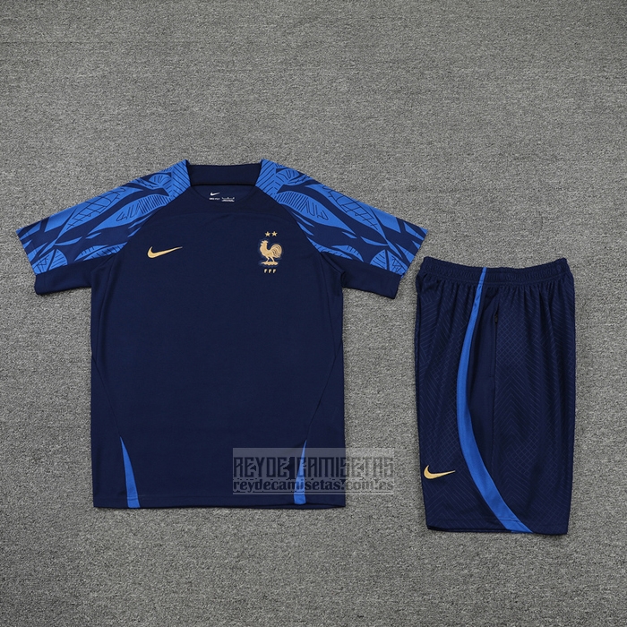Chandal del Francia Manga Corta 2022-2023 Azul - Pantalon Corto